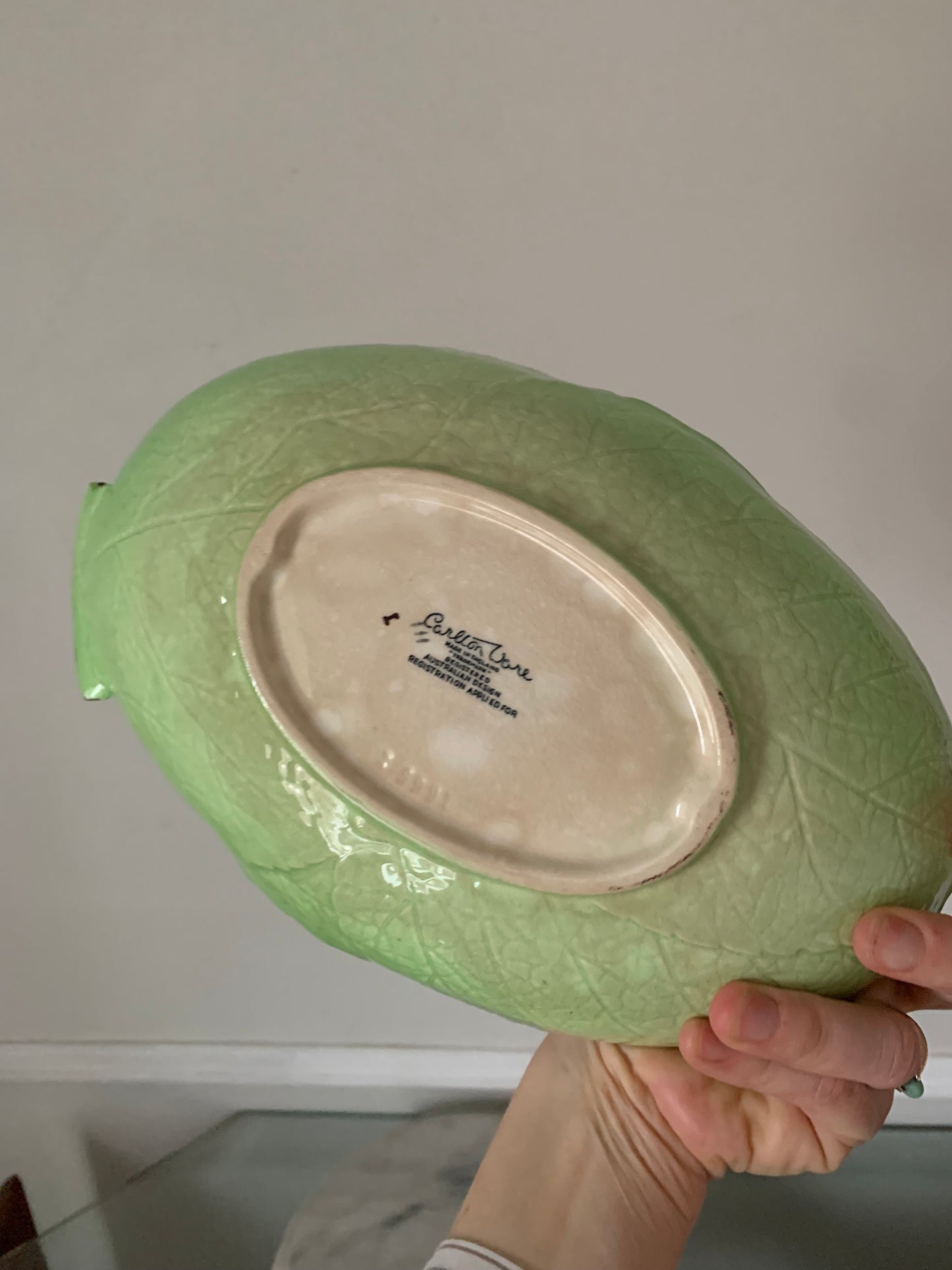 Pair of Antique Carlton Ware China Apple Blossom Australian Design Nesting Dishes Made in England