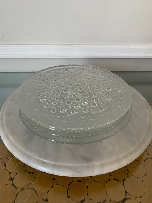 Set of 4 MCM J. S. Drost Clear Asteroid Salad Plates