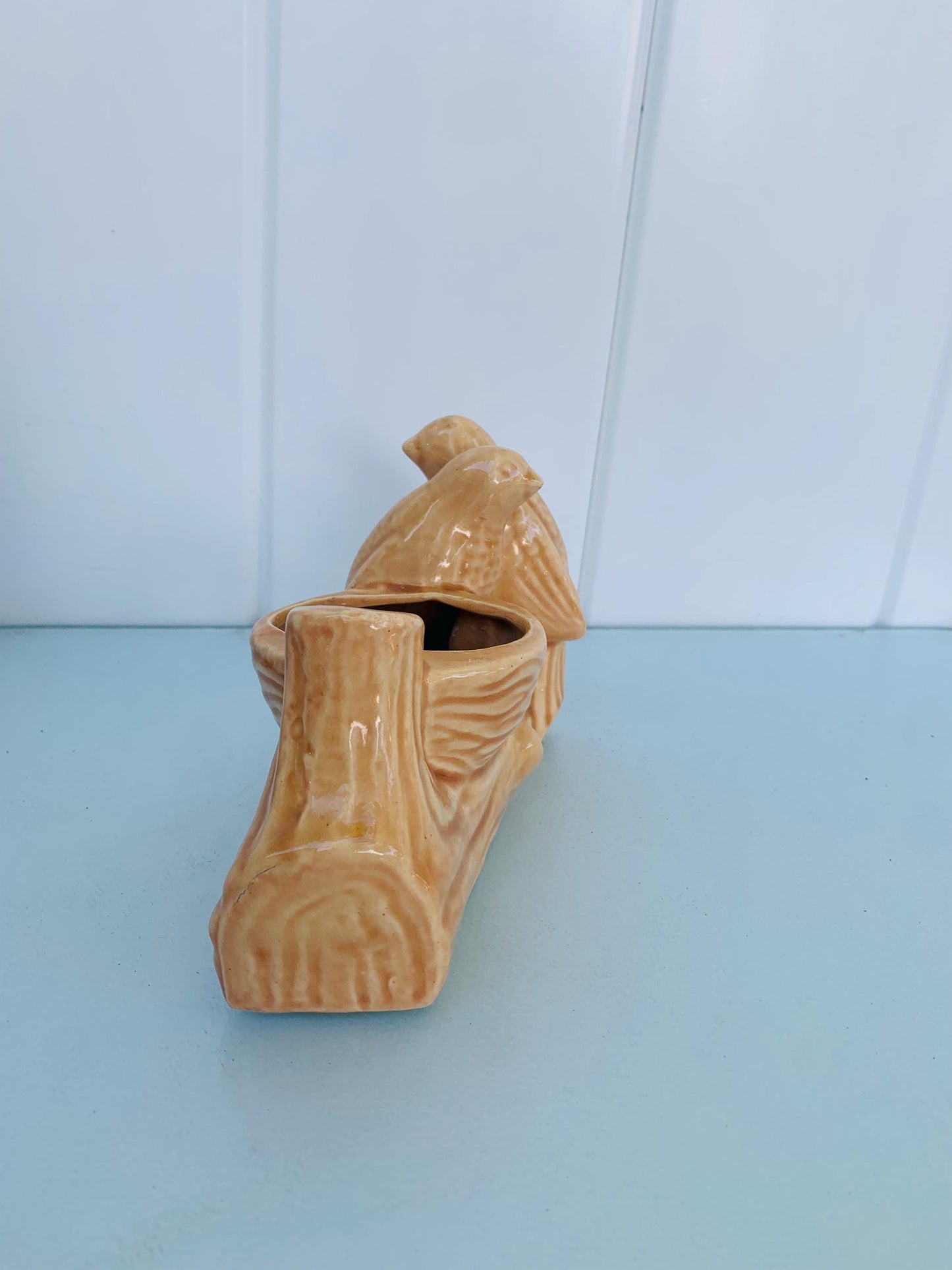 Vintage Ceramic Lovebirds Planter