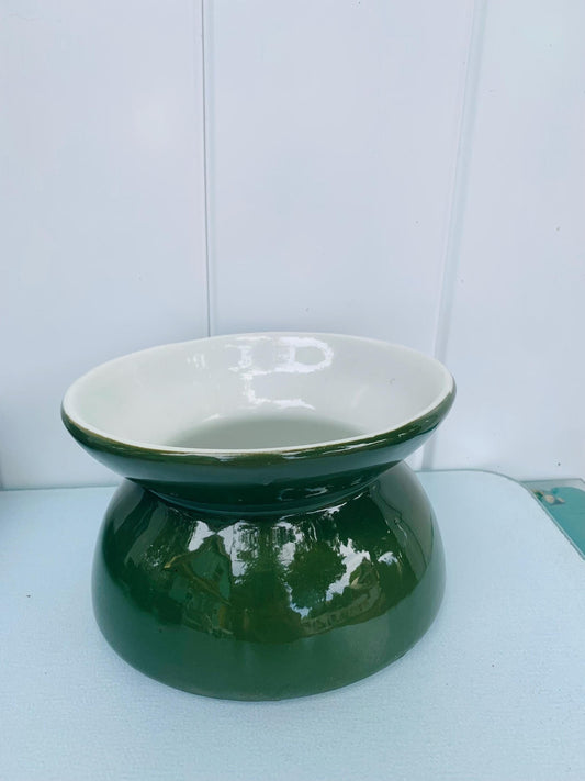 Vintage Hall Green Ceramic Spittoon Made in England