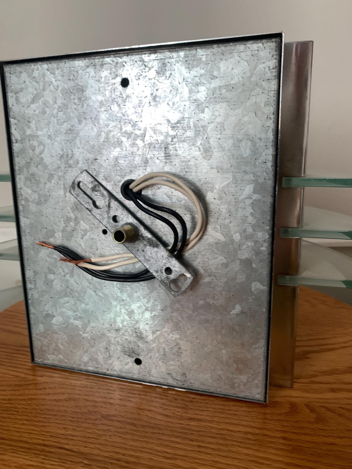 Vintage Art Deco Inspired Chrome Wall Sconce