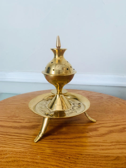 Vintage Brass Incense Burner