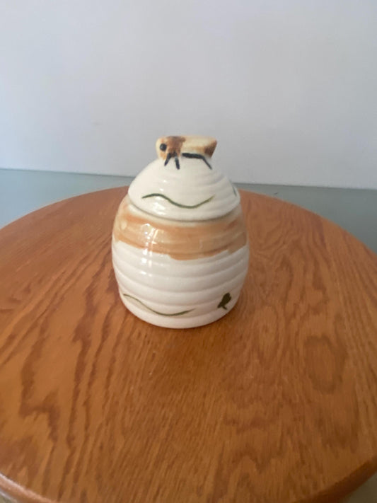 Vintage Ceramic Cicada Honey Pot Made in Canada