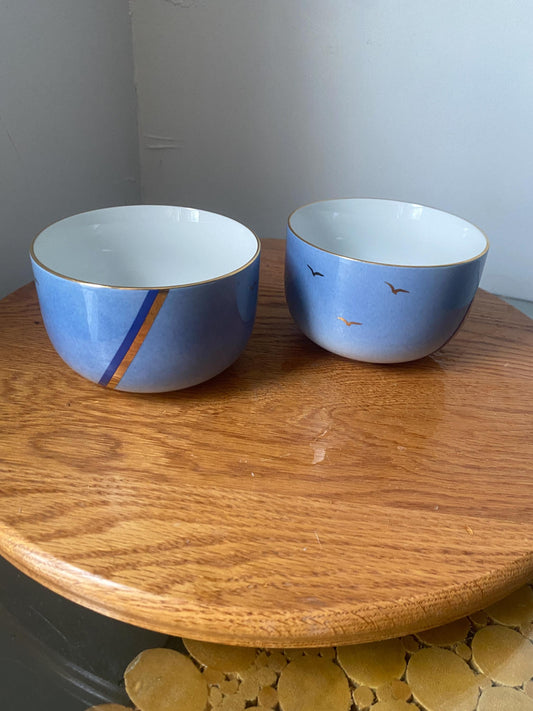 Pair of Retro Rörstrand Susanne Ohlen Porcelain Bowl Made in Sweden