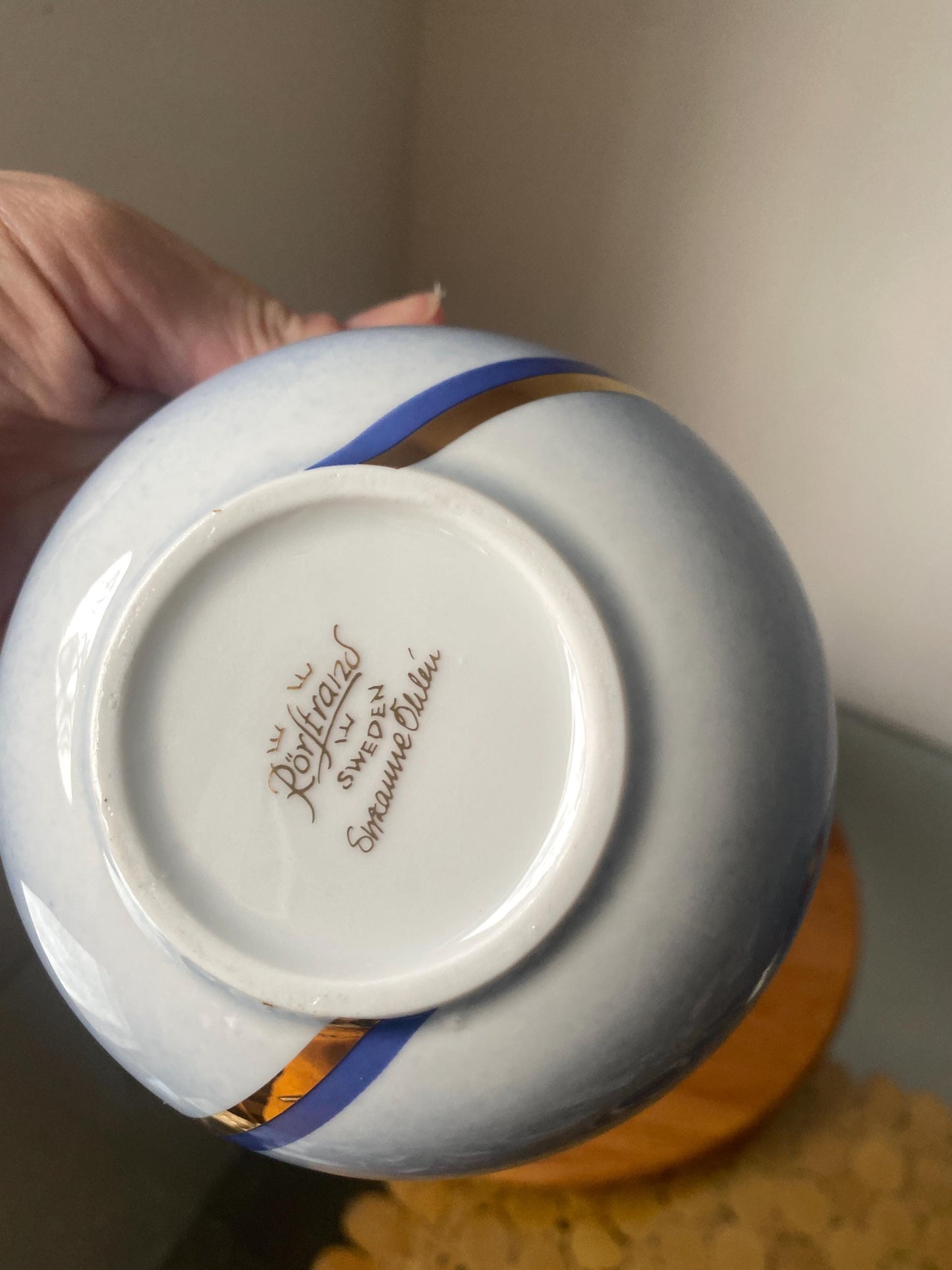 Pair of Retro Rörstrand Susanne Ohlen Porcelain Bowl Made in Sweden