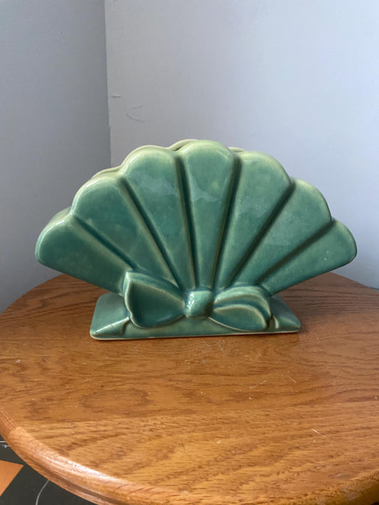 Vintage Beauceware Green Ceramic Vase Made in Canada 324