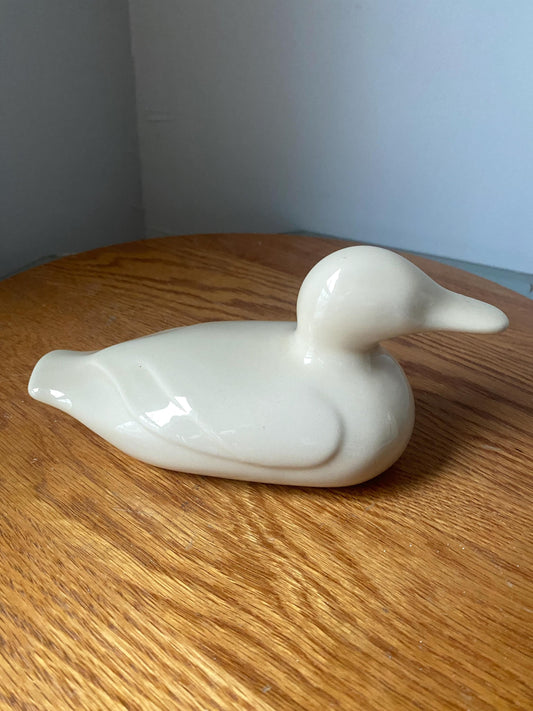 Small Vintage Northern Pottery Canada Ceramic Cream Duck