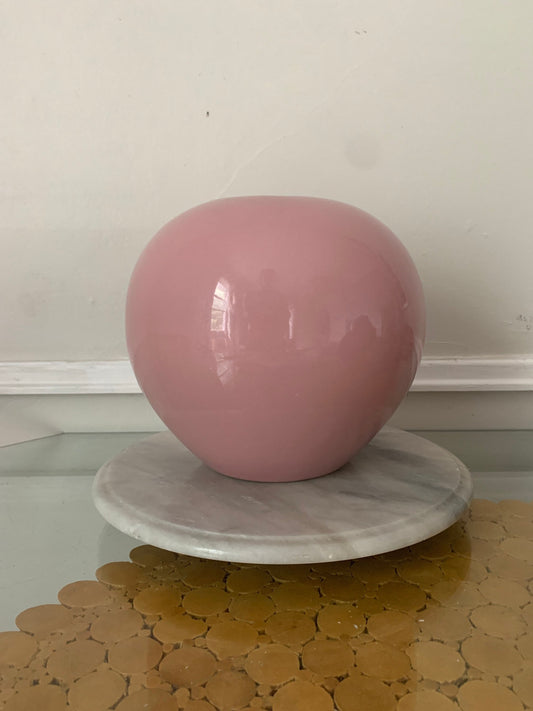 Retro Petal Pink Chubby Vase