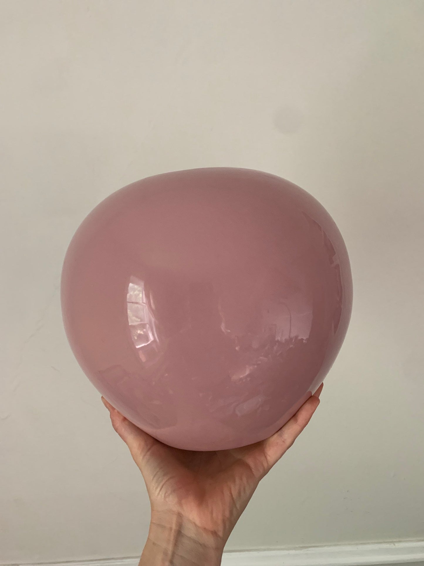 Retro Petal Pink Chubby Vase