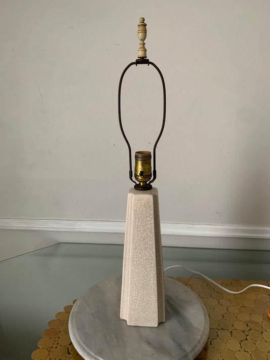 Antique Cream Ceramic Table Lamp Shade Not Included