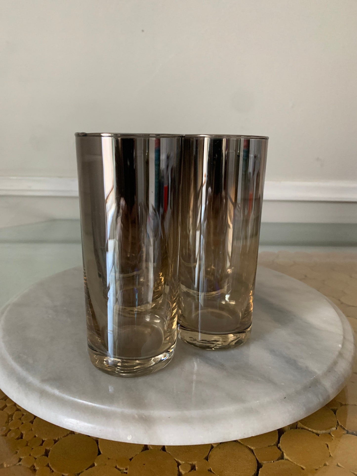 MCMSet of Six Vintage Chrome Fade Tumblers