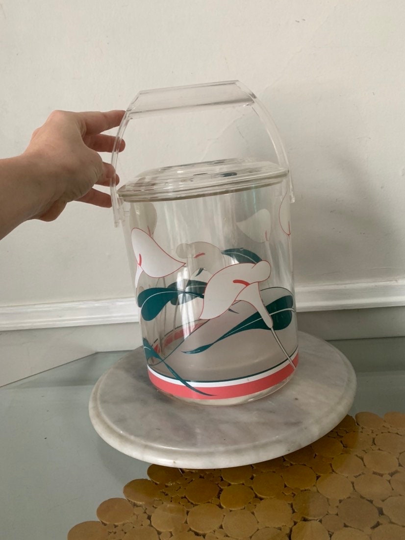 Retro Clear Acrylic Lily Culver Ice Bucket