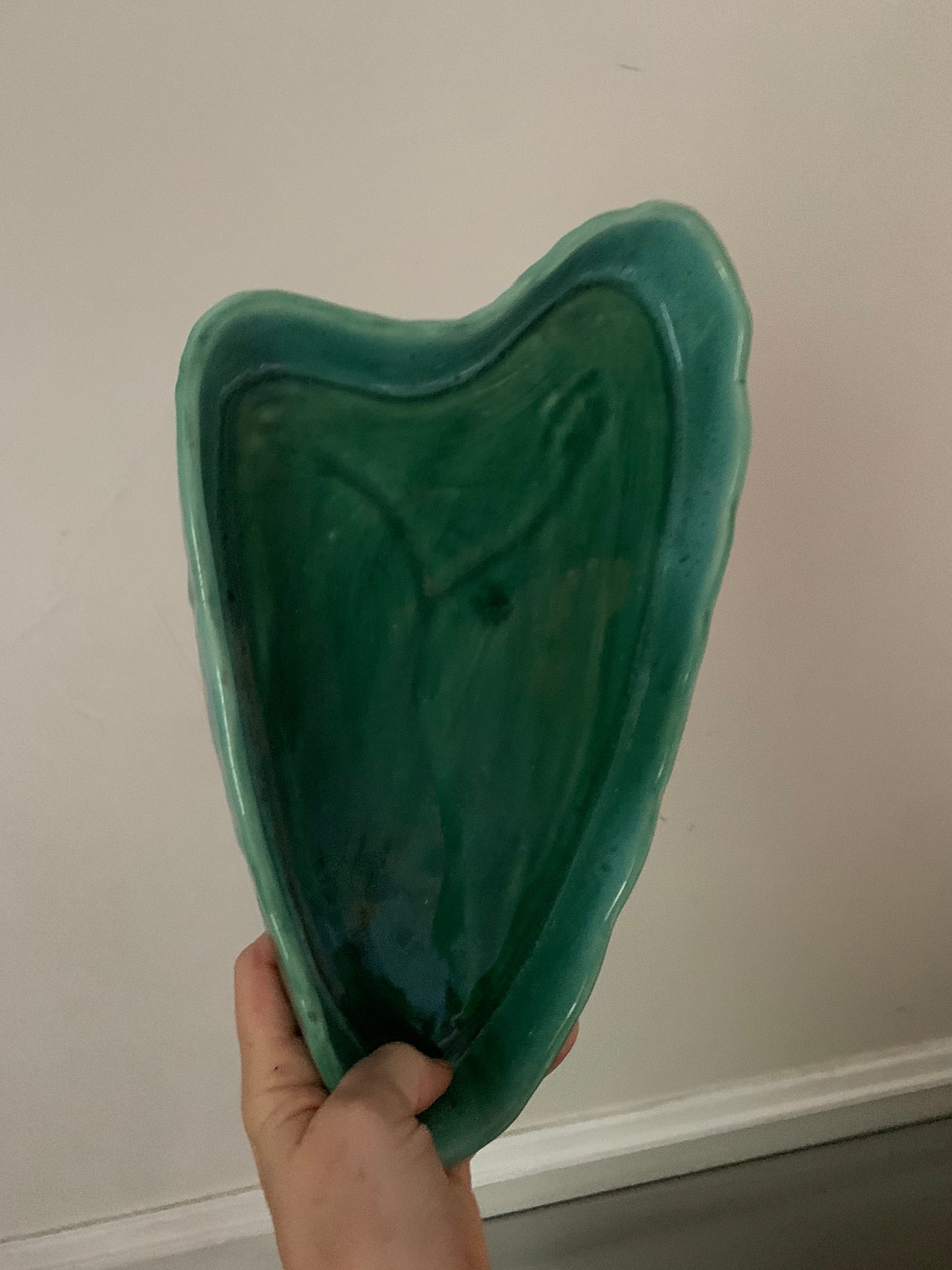 Vintage Green Ceramic Dish Made in Canada