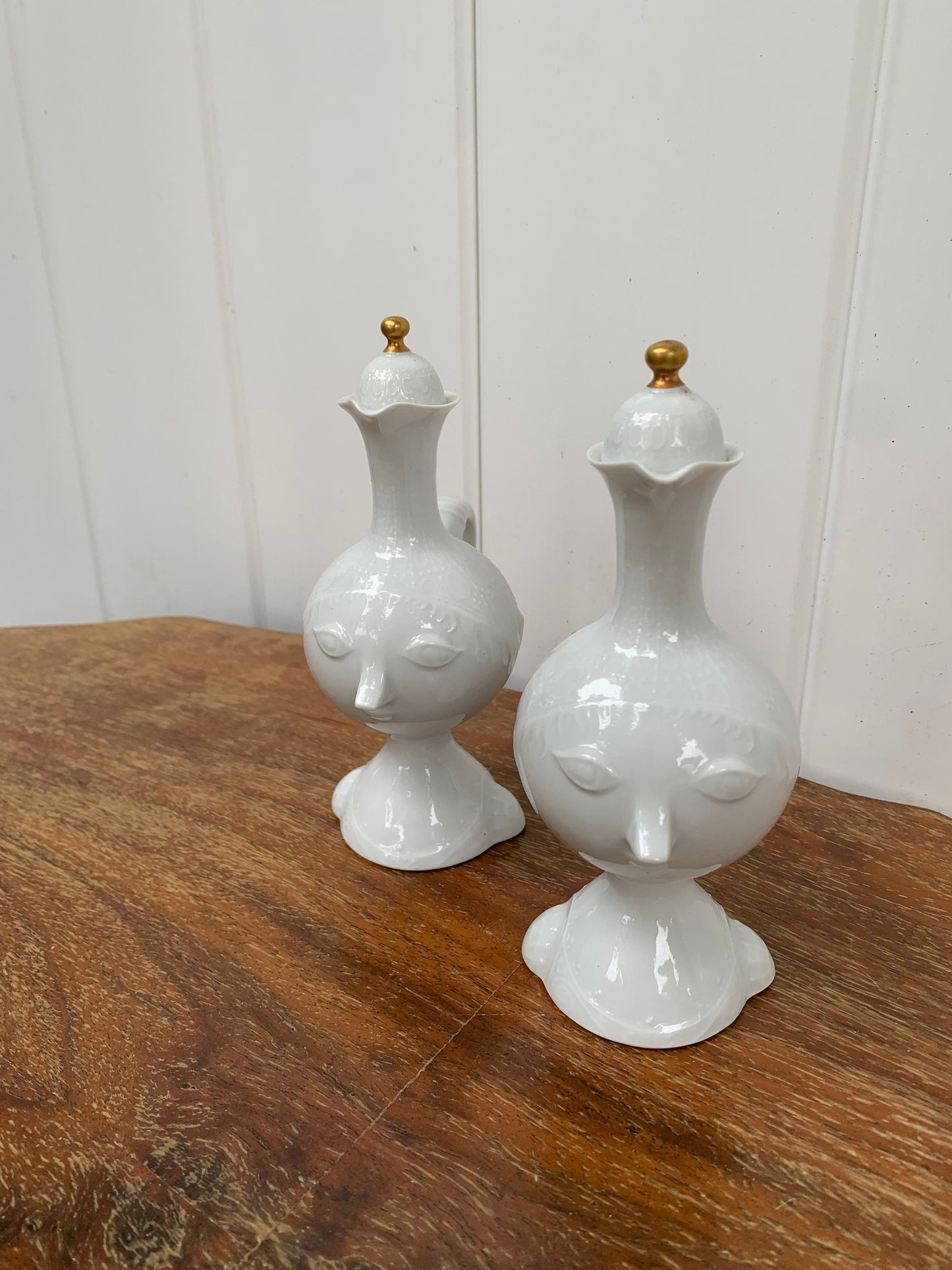 Pair of Vintage Rosenthal Bjorn Wiinblad Romanze Cruet Set