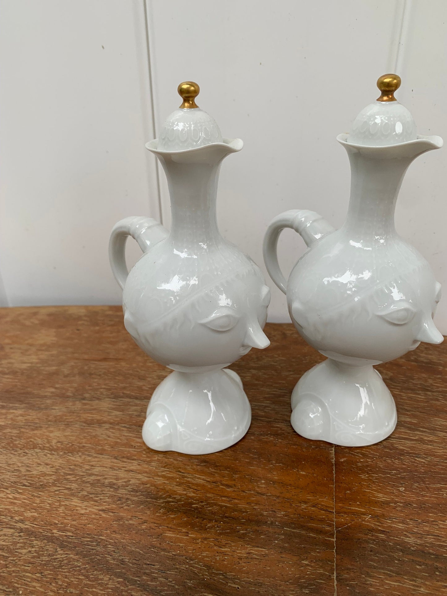 Pair of Vintage Rosenthal Bjorn Wiinblad Romanze Cruet Set