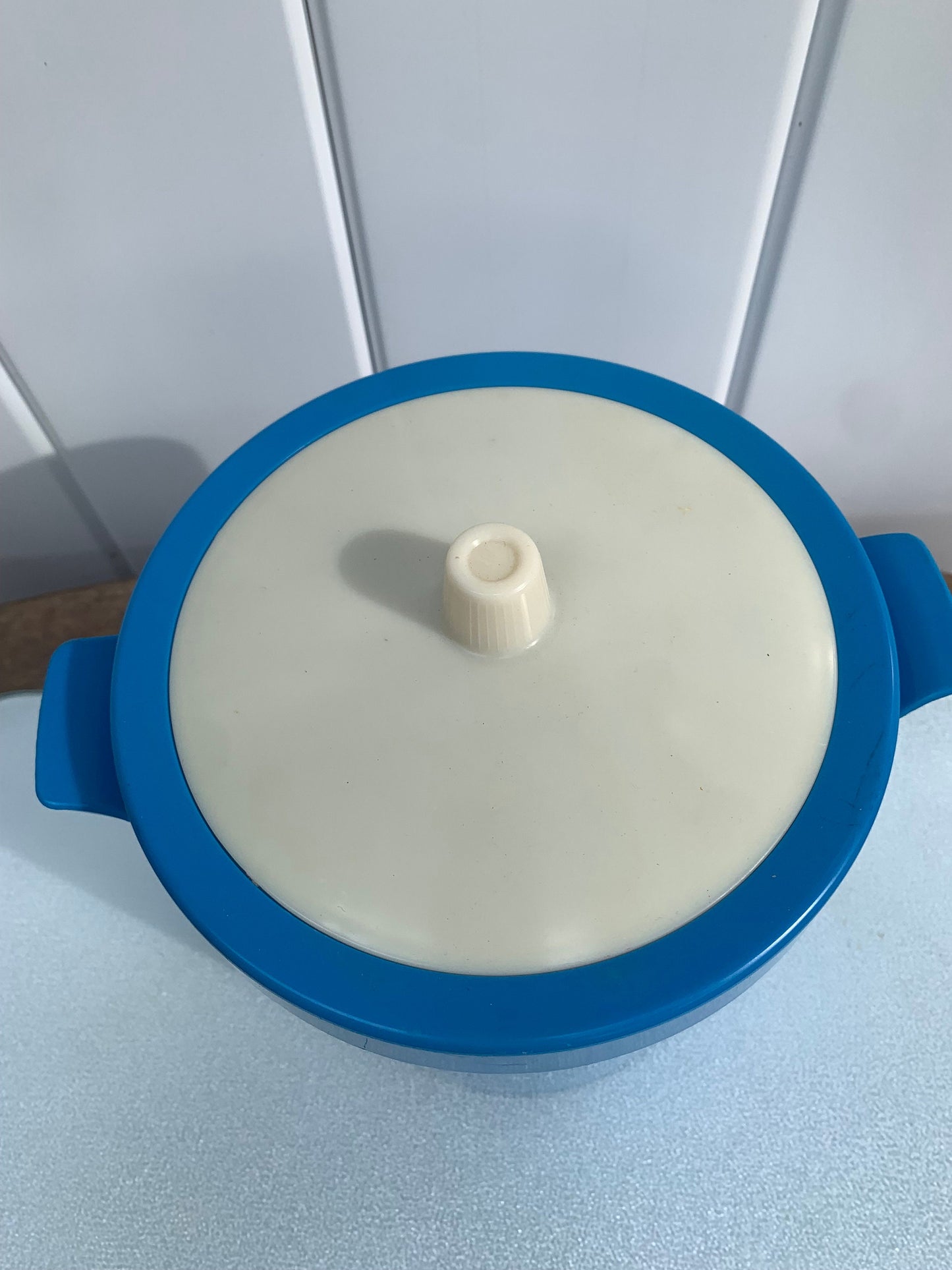 Vintage Blue and White Beacon Plastics Made in USA