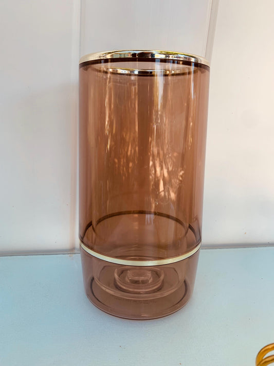MCM Spong Vini Smokey Brown Plastic Wine Cooler Made in England