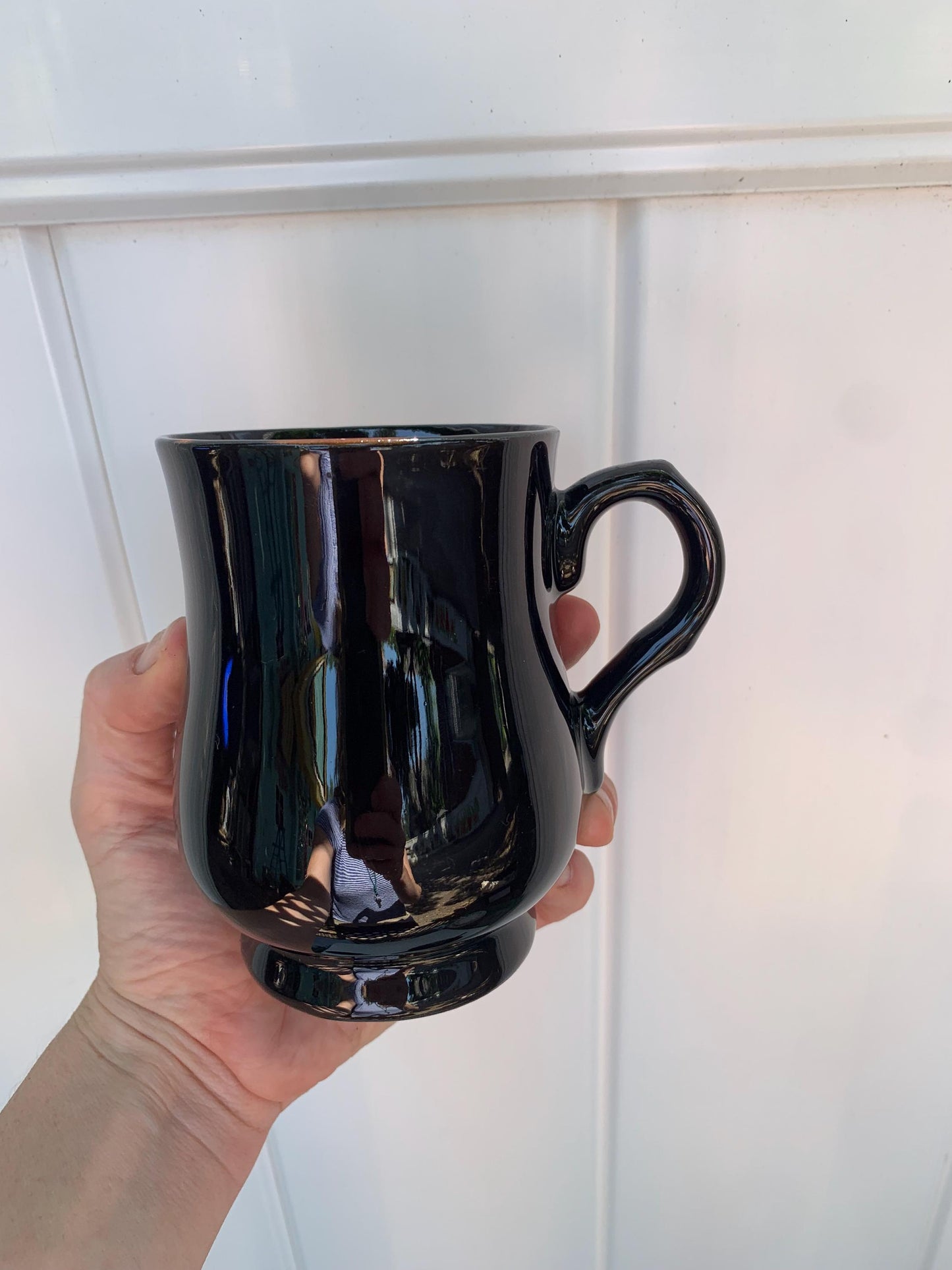 Vintage Deep Chocolate CauldonPottery Teapot and Pair of Mugs Made in England