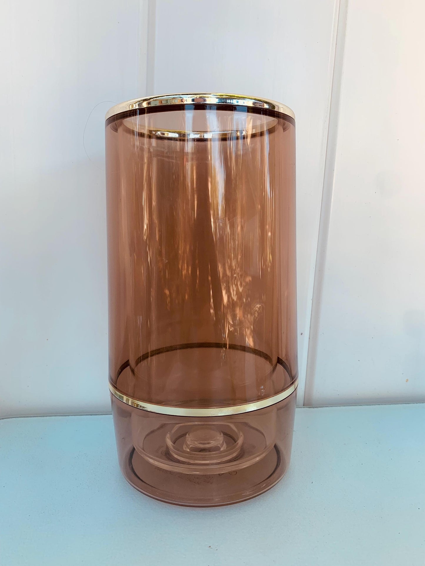MCM Spong Vini Smokey Brown Plastic Wine Cooler Made in England