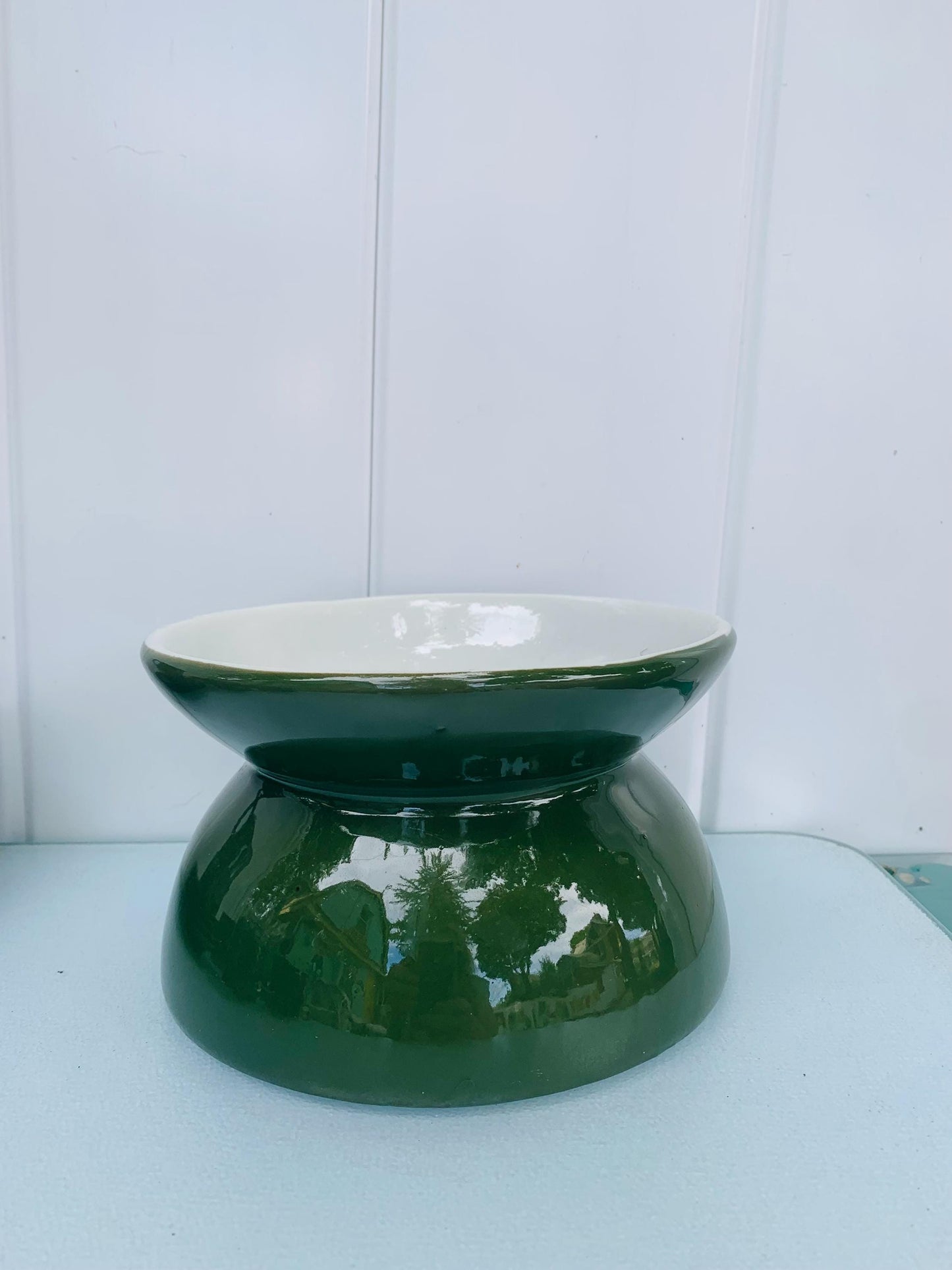 Vintage Hall Green Ceramic Spittoon Made in England