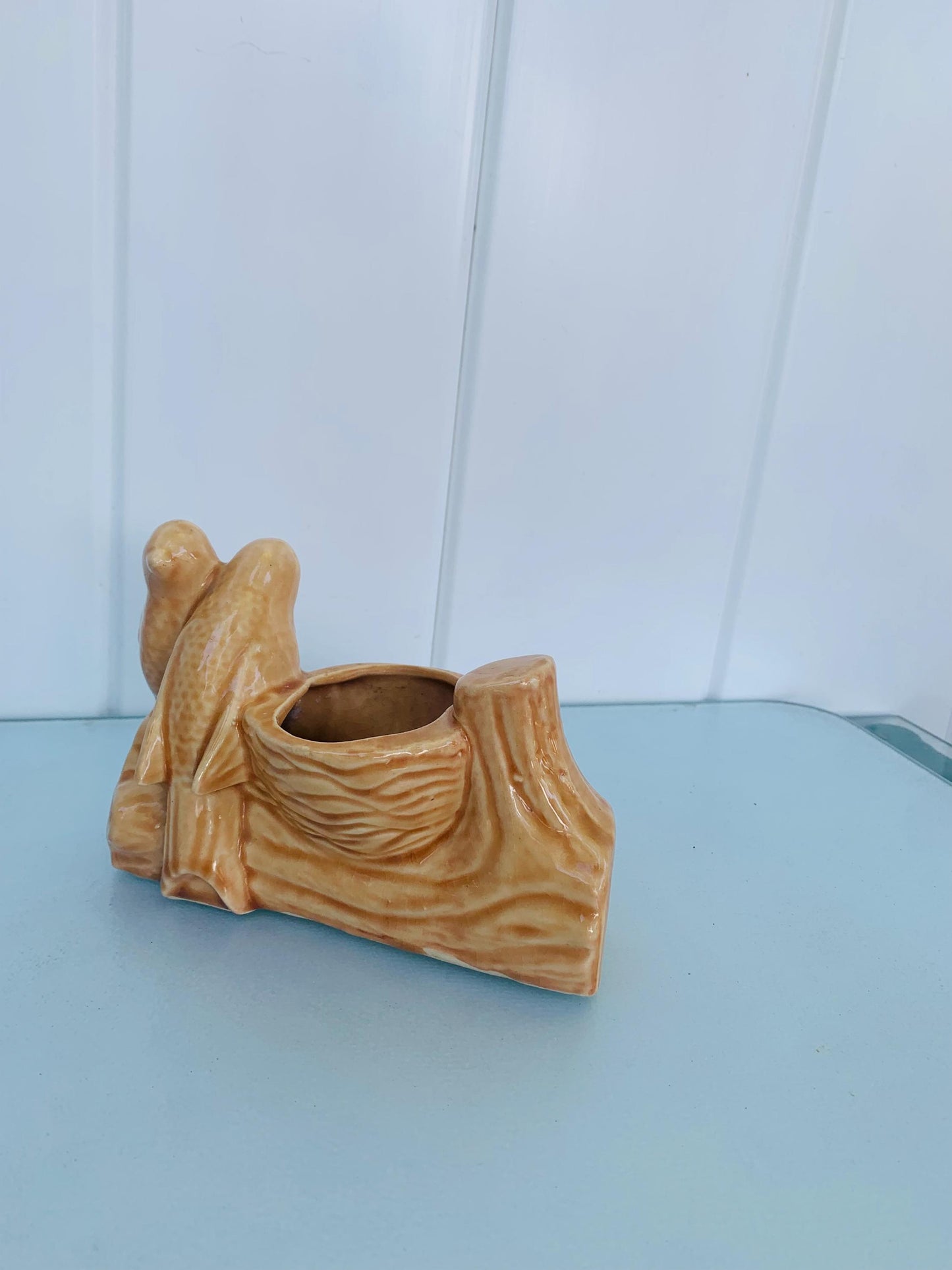 Vintage Ceramic Lovebirds Planter