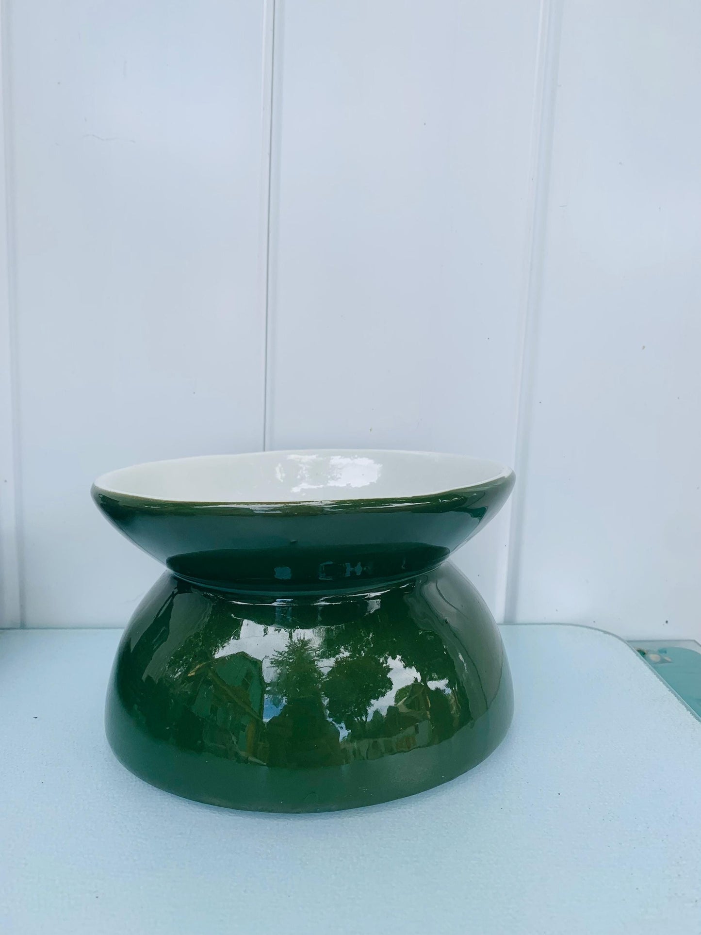 Vintage Hall Green Ceramic Spittoon Made in England