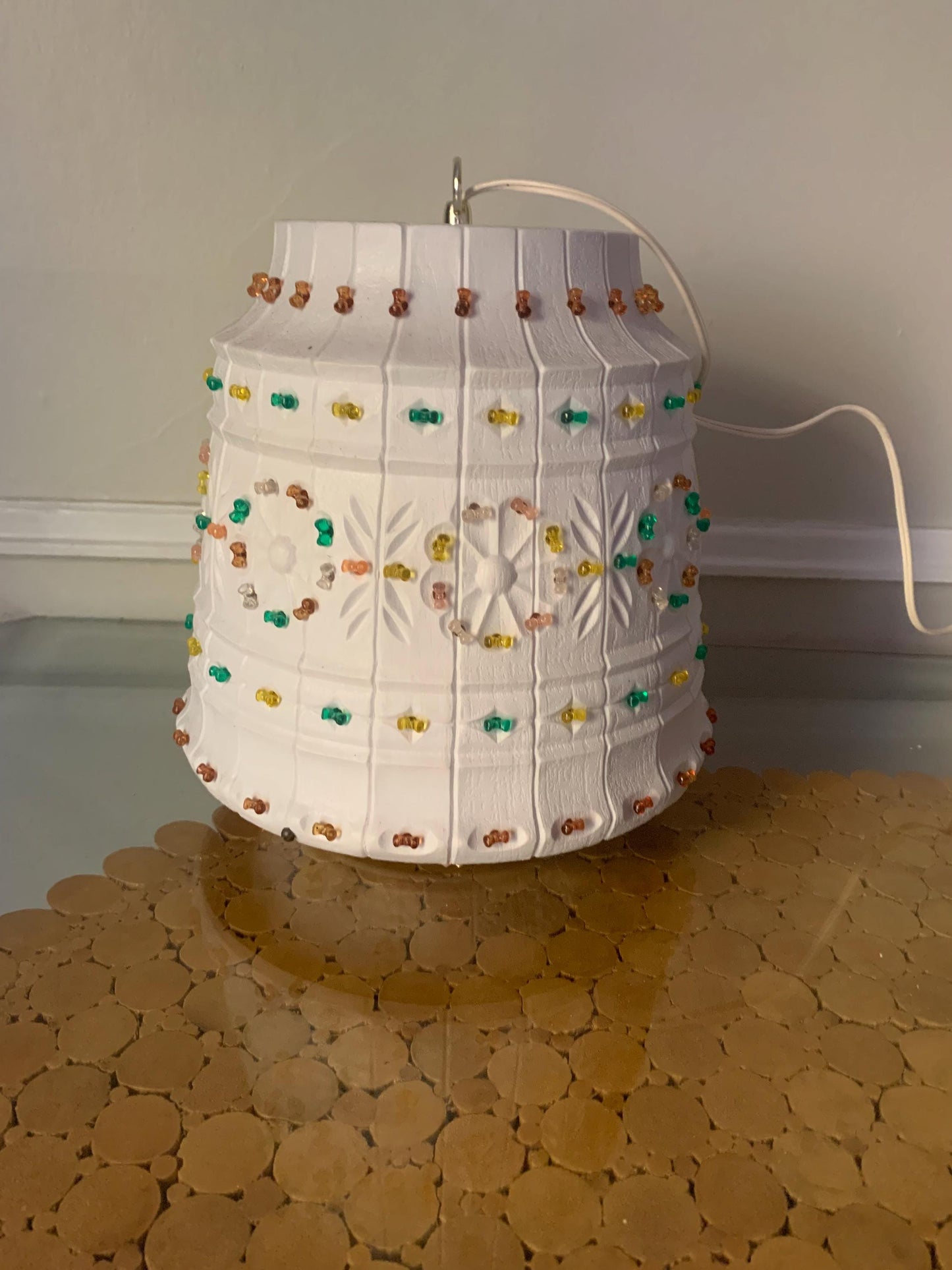 Vintage Plastic Lawnware Swag Light