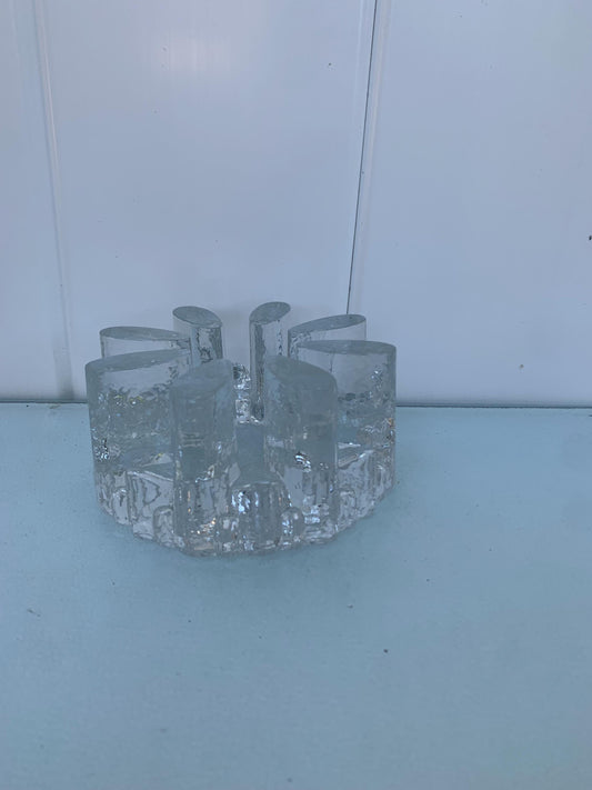 Vintage Glasdesign Georgeshutter Art Glass Tea Light Holder