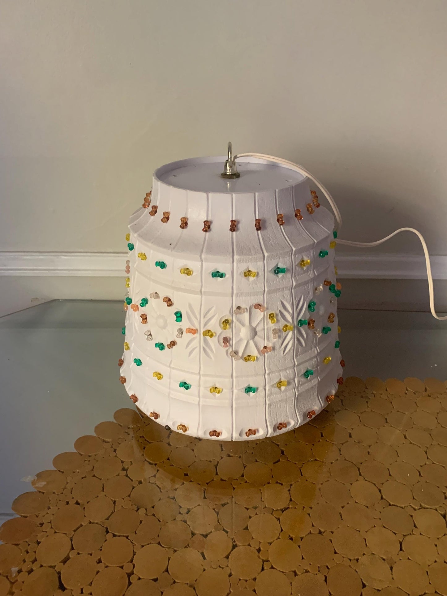 Vintage Plastic Lawnware Swag Light