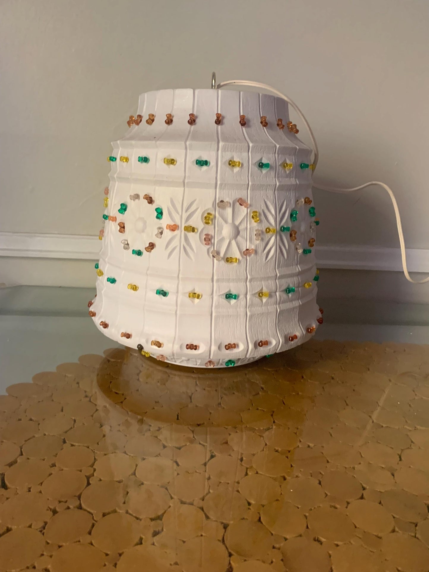 Vintage Plastic Lawnware Swag Light