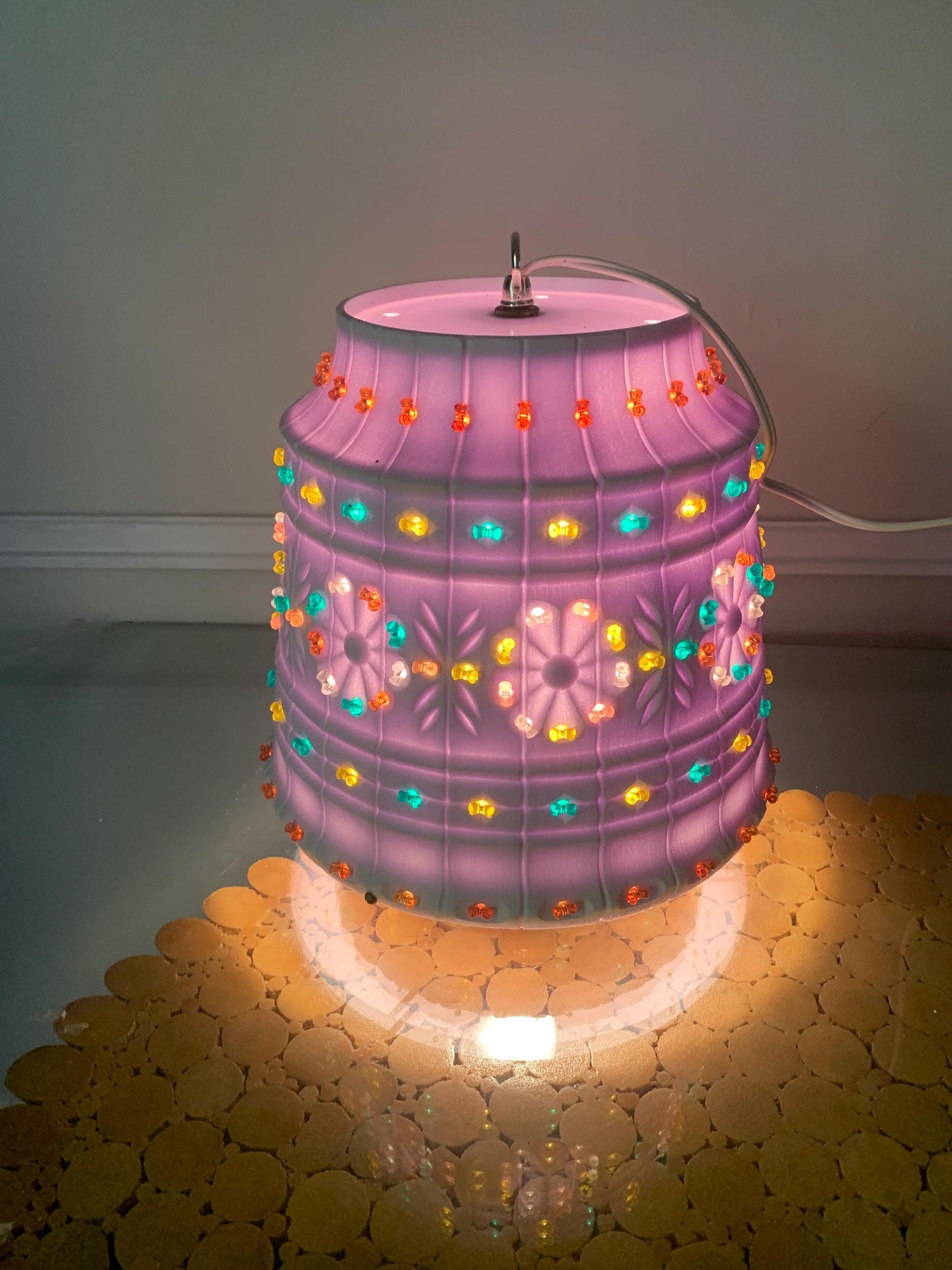 Vintage Plastic Lawnware Swag Light