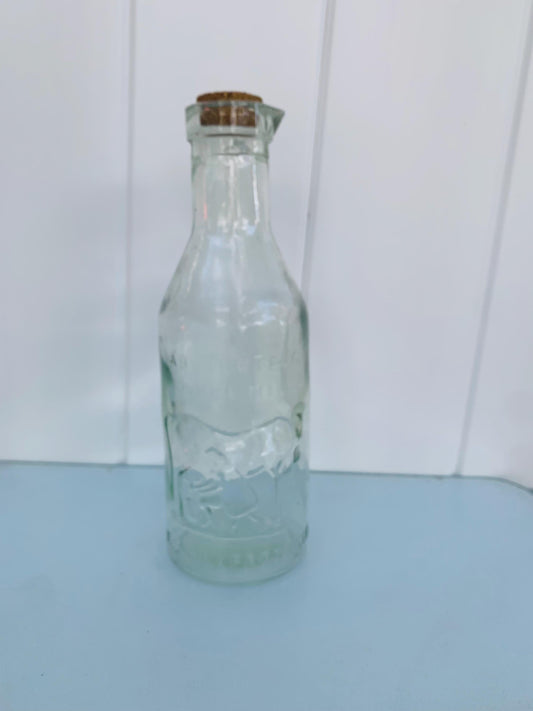 Vintage Glass Milk  Bottle