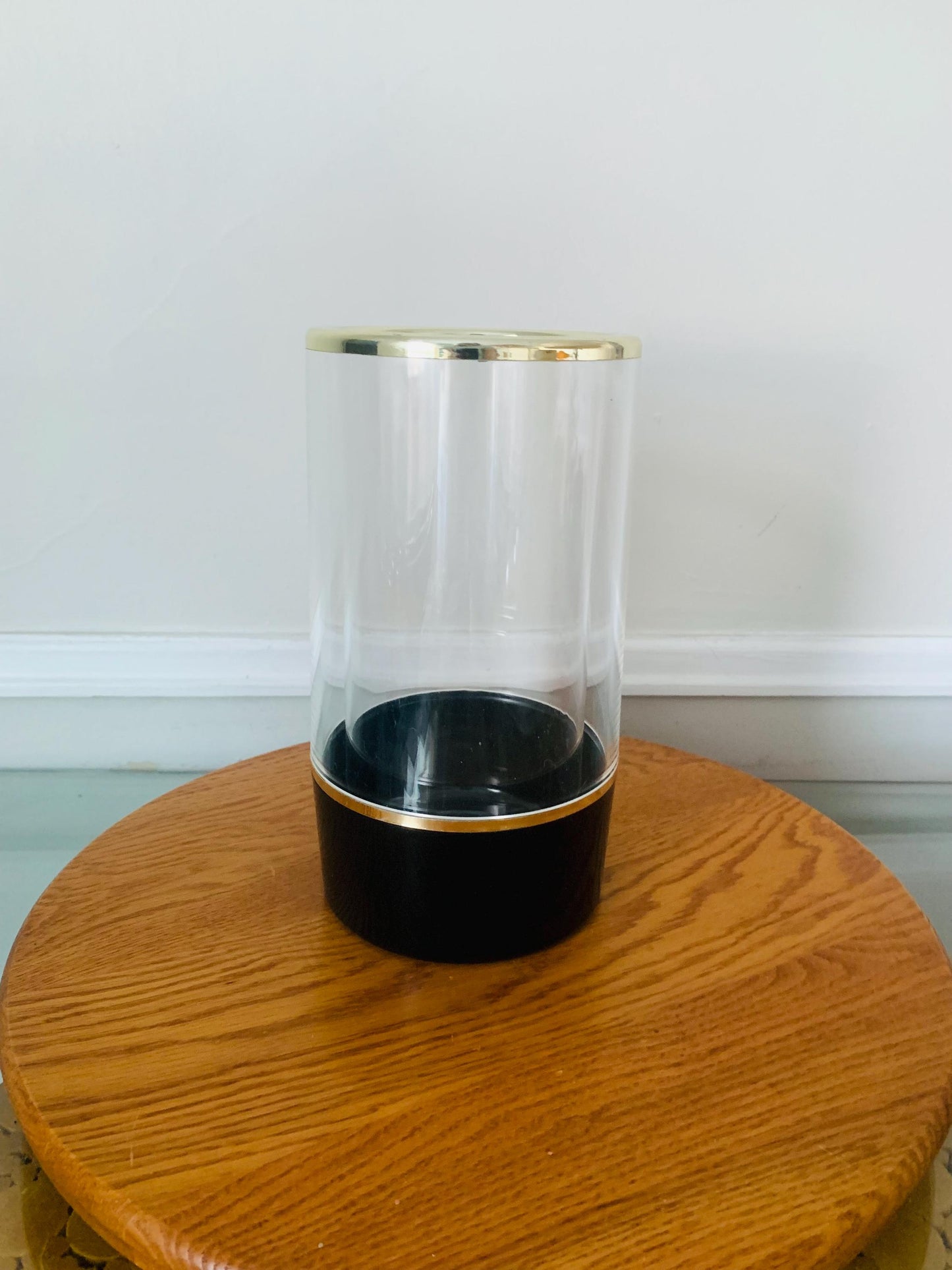 MCM Spong Vini Black and Silver Plastic Wine Cooler Made in England