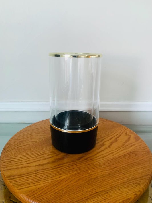 MCM Spong Vini Black and Silver Plastic Wine Cooler Made in England