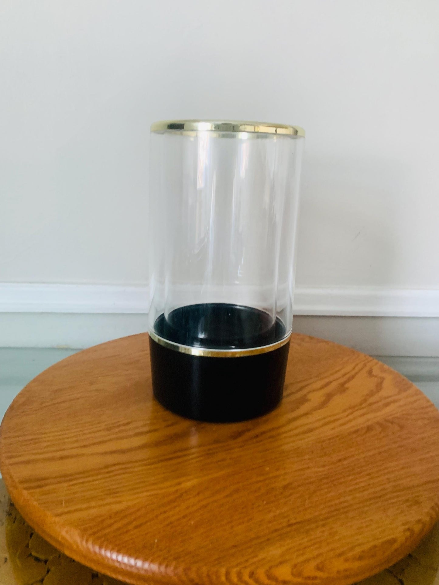 MCM Spong Vini Black and Silver Plastic Wine Cooler Made in England