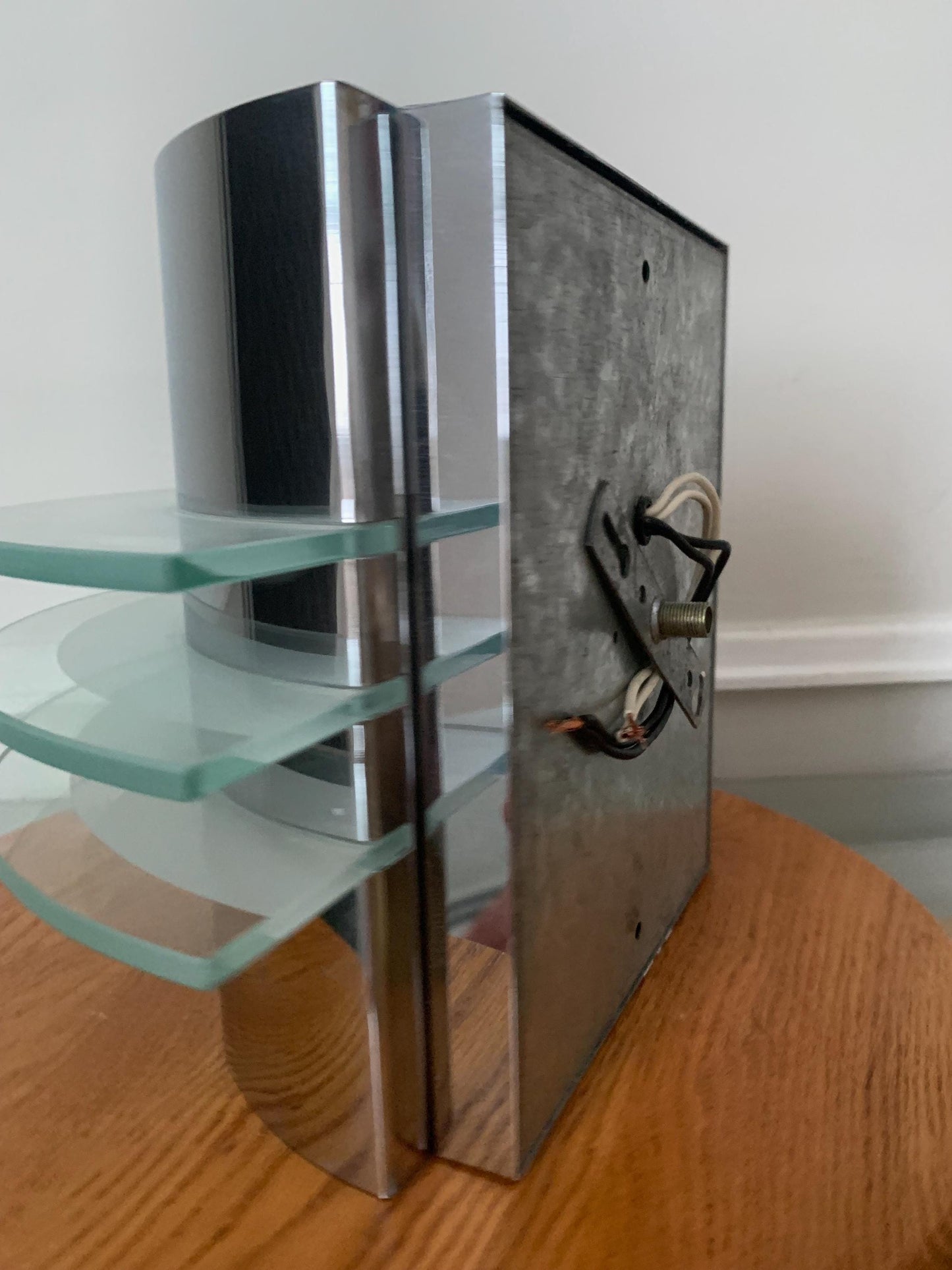 Vintage Art Deco Inspired Chrome Wall Sconce