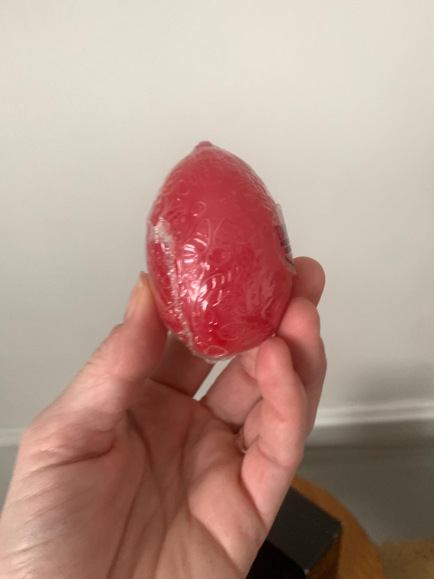 Set of 6 Vintage Dansk Red Egg Shaped Candles in Original Box Made in Hong Kong