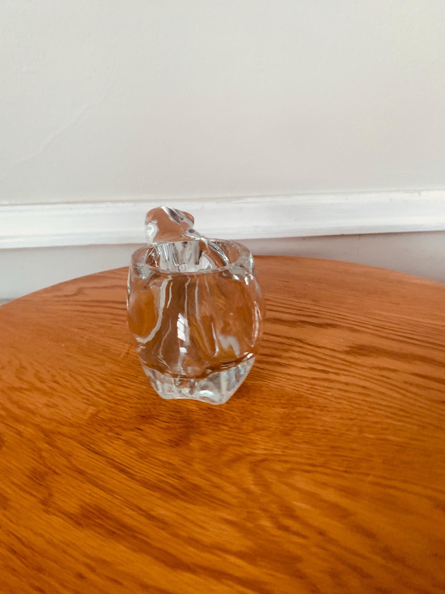 Vintage Clear Polar Bear Votive Candle Holder