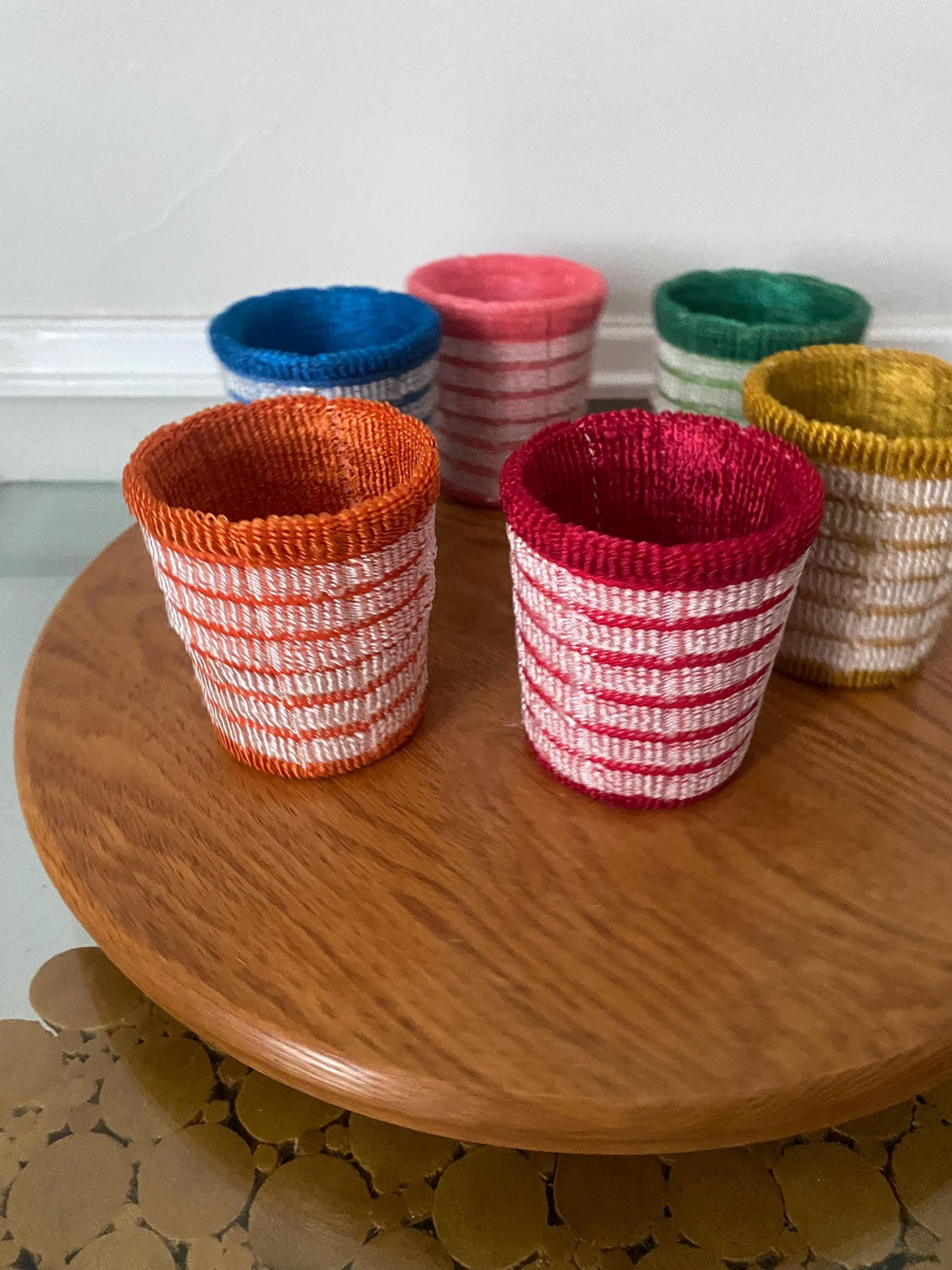 MCM Set of 6 Therma-Jac Colourful Insulated Coasters