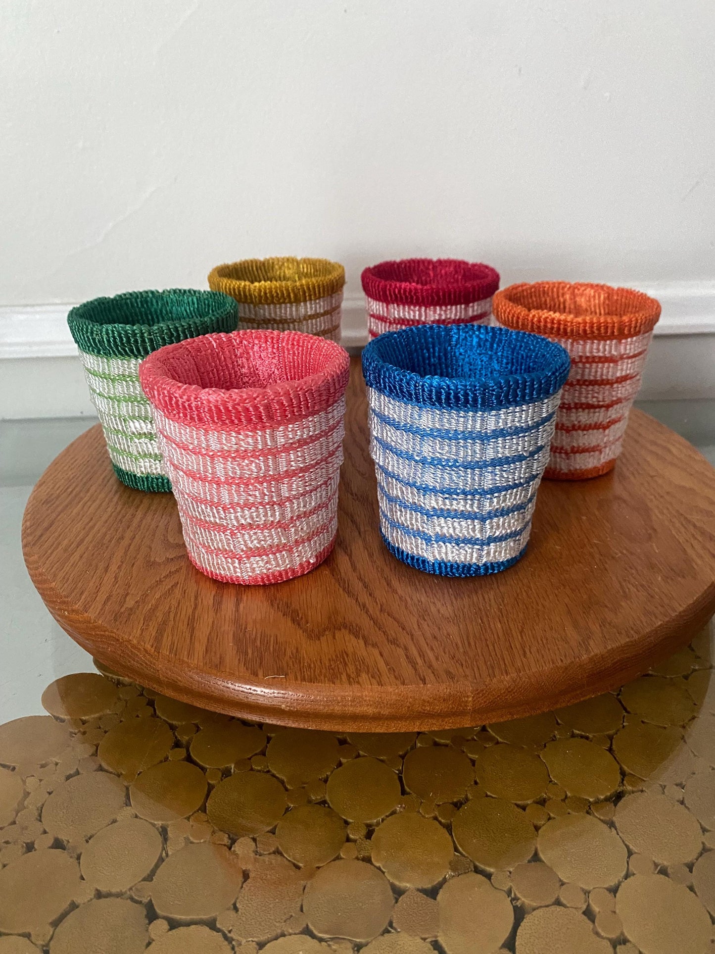 MCM Set of 6 Therma-Jac Colourful Insulated Coasters