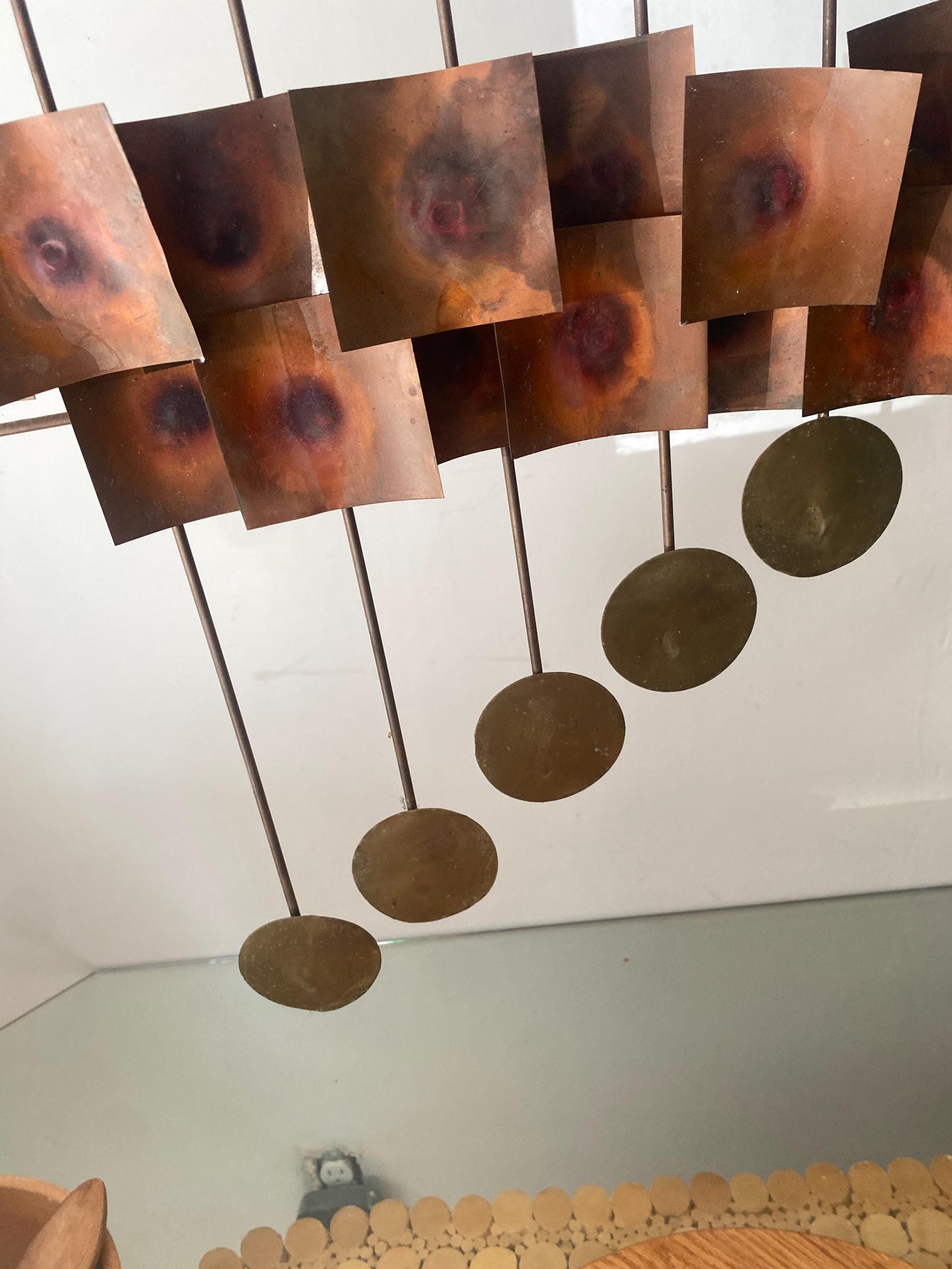 MCM Large Brutalist Brass and Copper Wall Sculpture