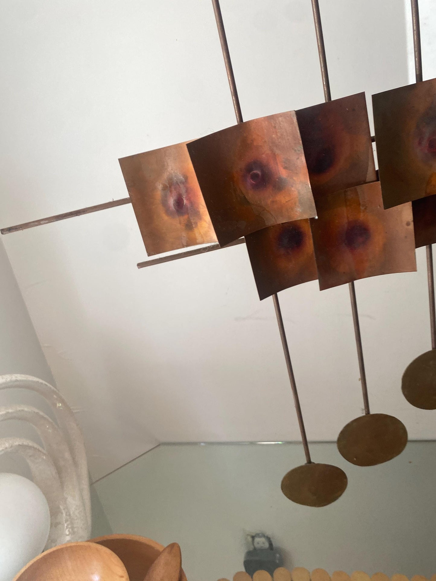 MCM Large Brutalist Brass and Copper Wall Sculpture