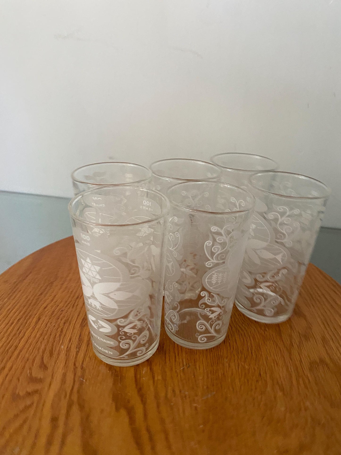 MCM Set of 6 Dominion 1967 Canadian Centennial Glasses