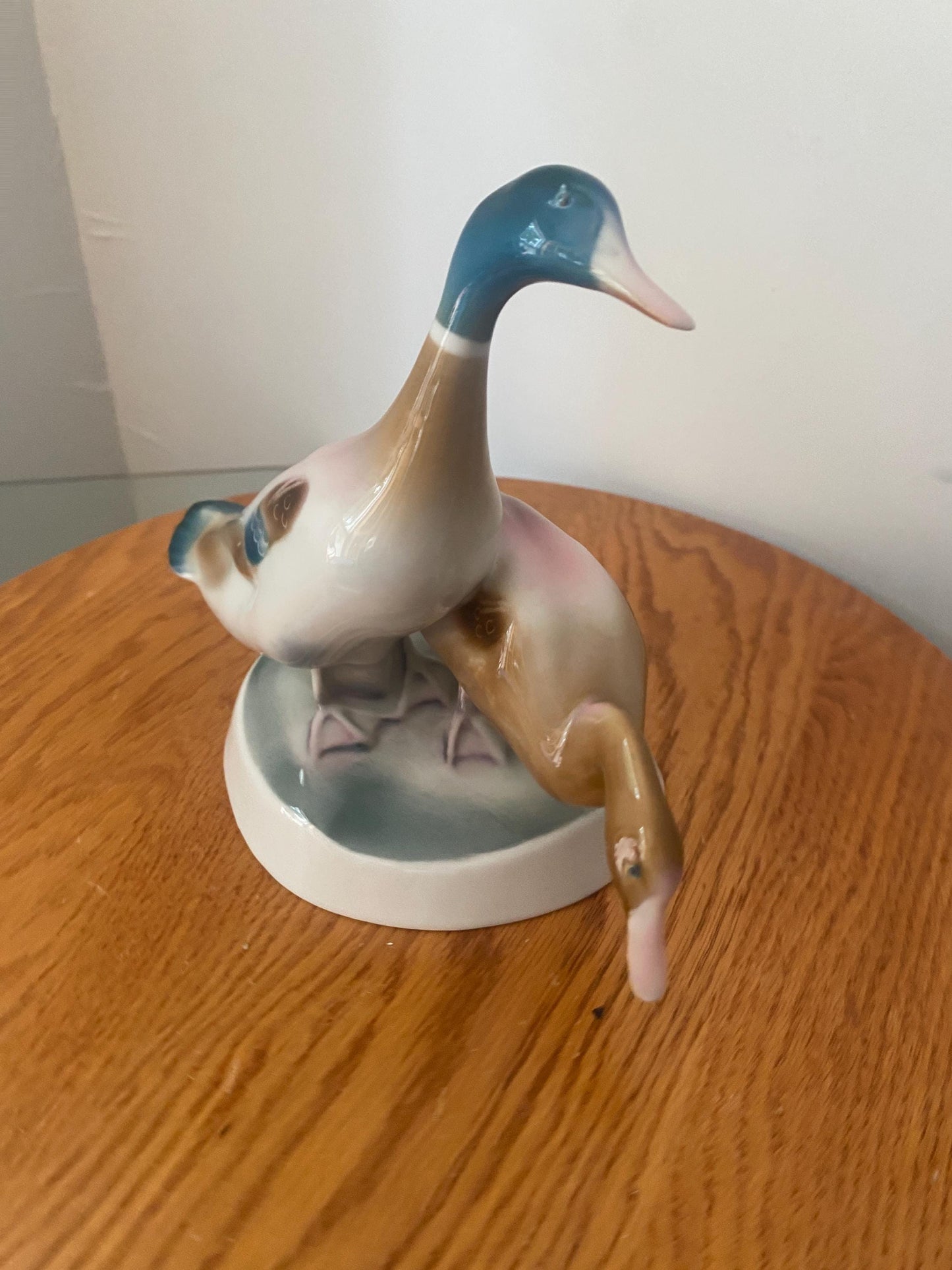 Vintage Zsolnay Porcelain Duck Figurine Made in Hungary