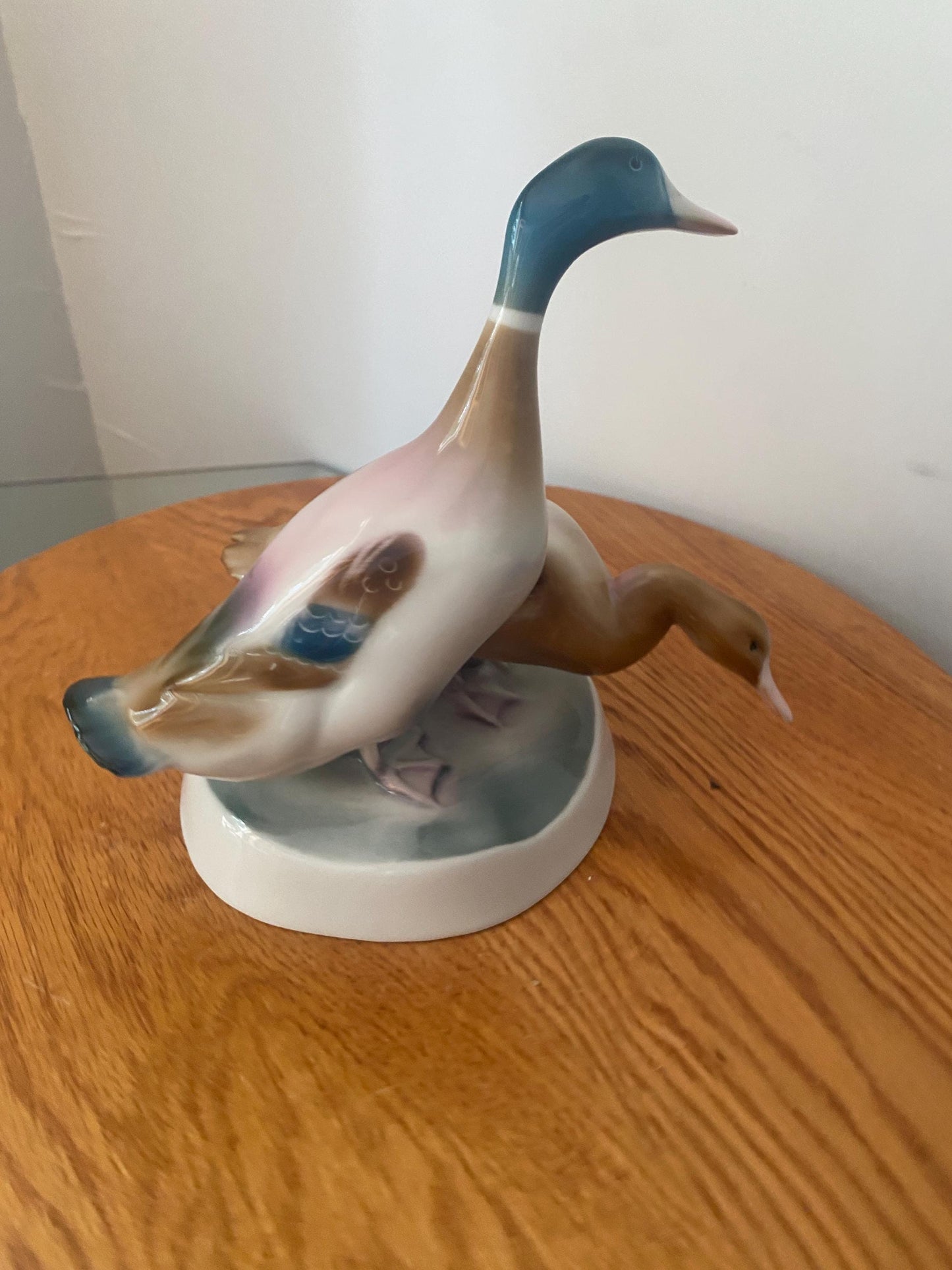 Vintage Zsolnay Porcelain Duck Figurine Made in Hungary