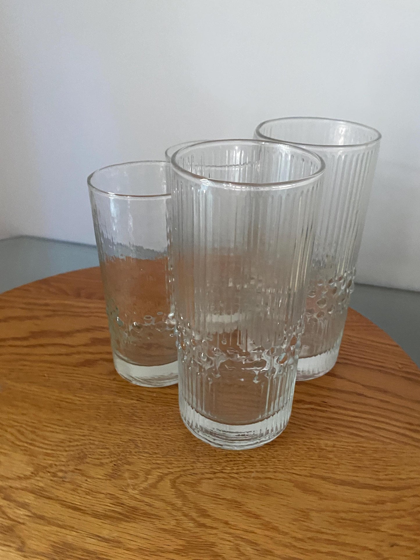 Set of 4 Tall and Short MCM Alaska Durobor Crystal Iittala of Finland Glasses