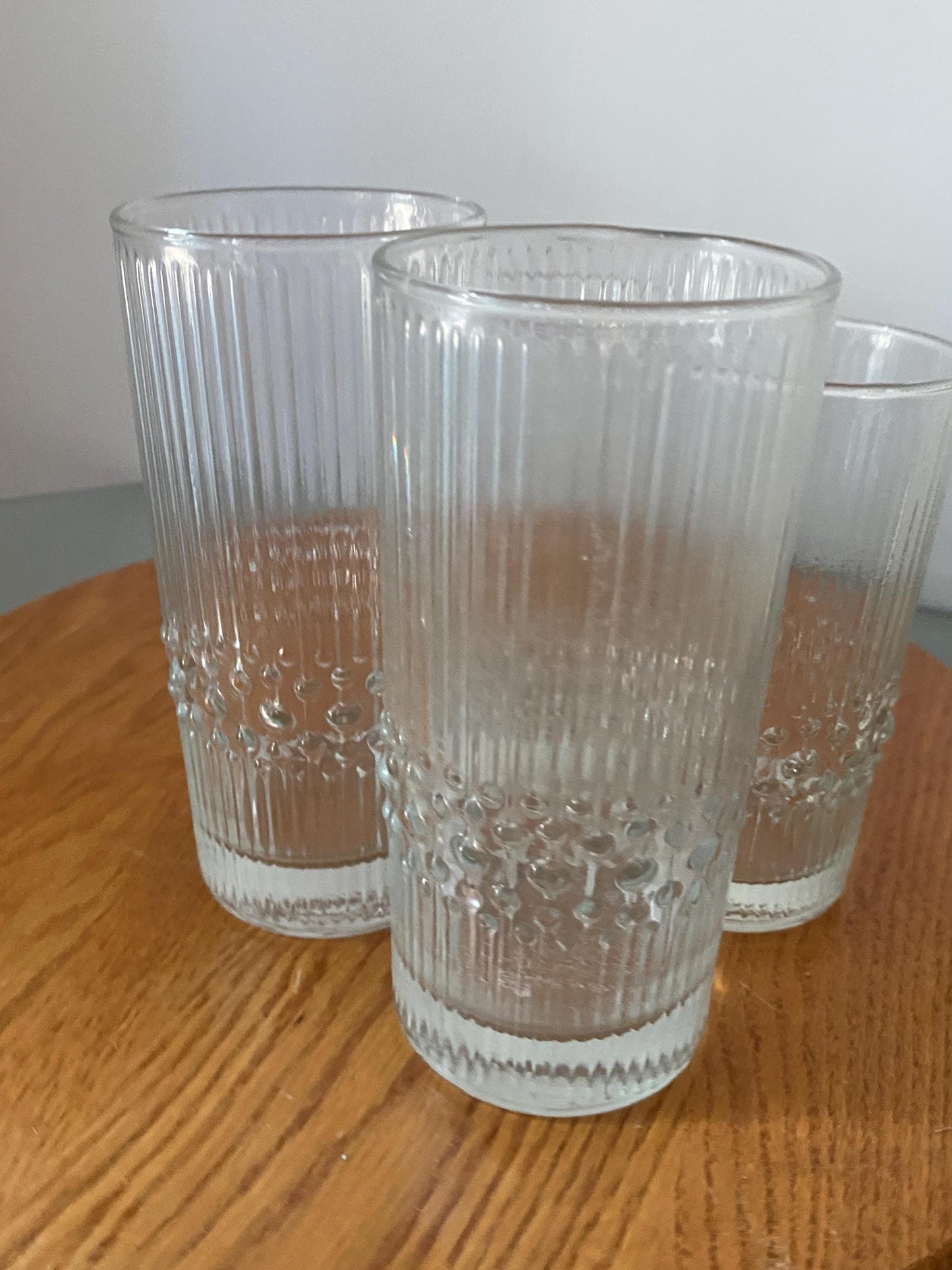Set of 4 Tall and Short MCM Alaska Durobor Crystal Iittala of Finland Glasses
