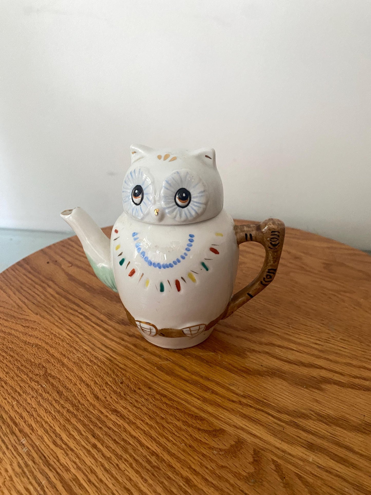 Vintage Small Ceramic Owl Teapot Made in Japan