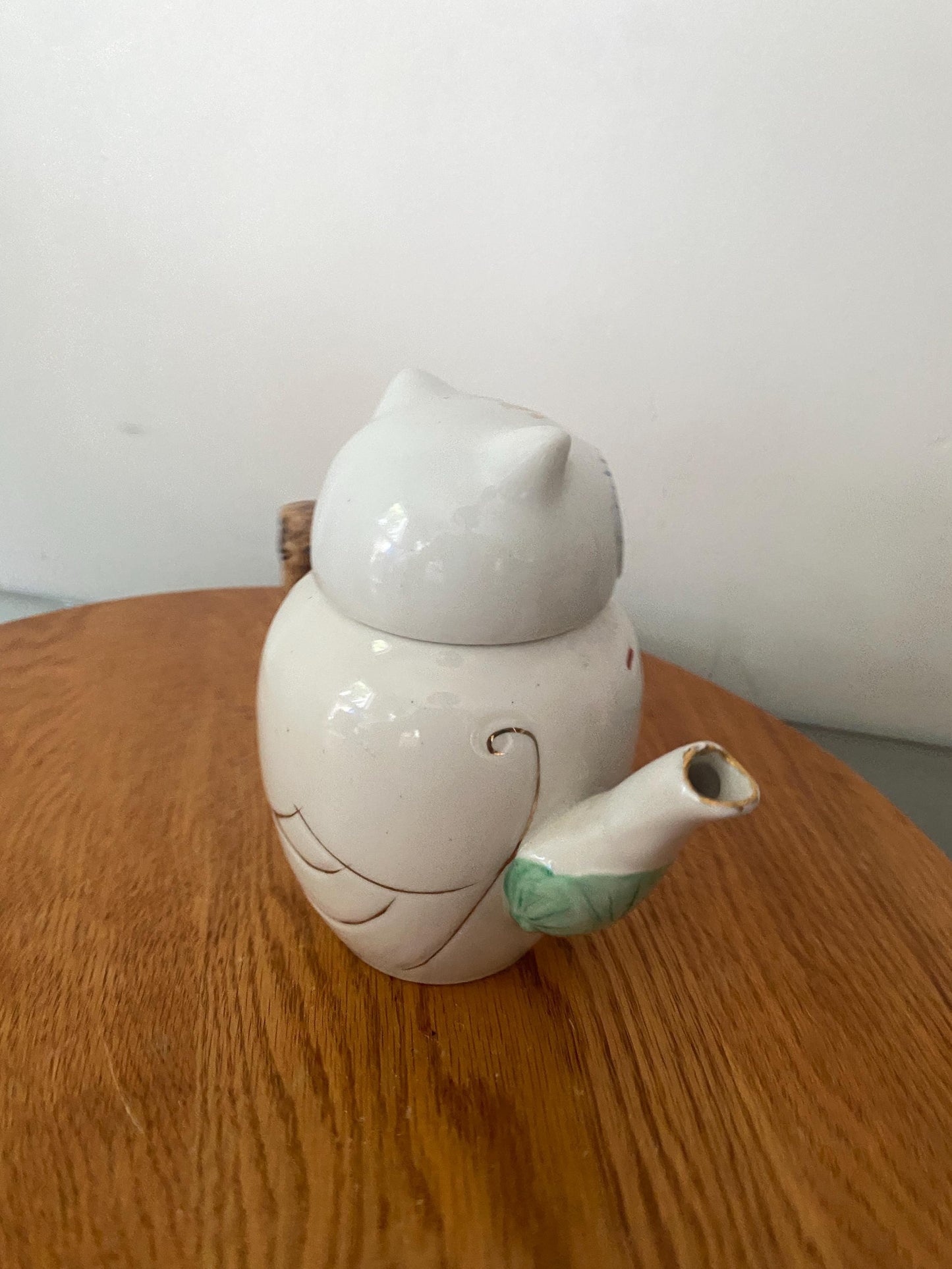 Vintage Small Ceramic Owl Teapot Made in Japan