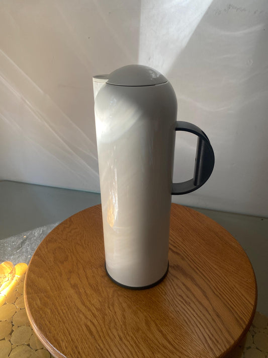 Retro Rosti Design Hot/Cold White and Gray Thermos Carafe Made in Holland